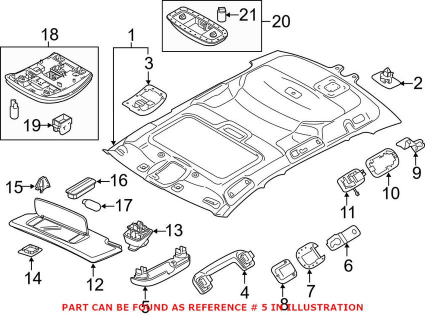 Volvo Sunglass Holder (Quartz) 30740417