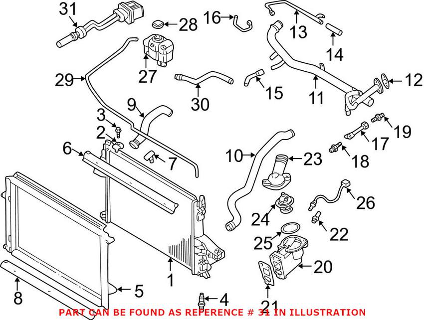 Volvo Engine Coolant Level Sensor 30741155