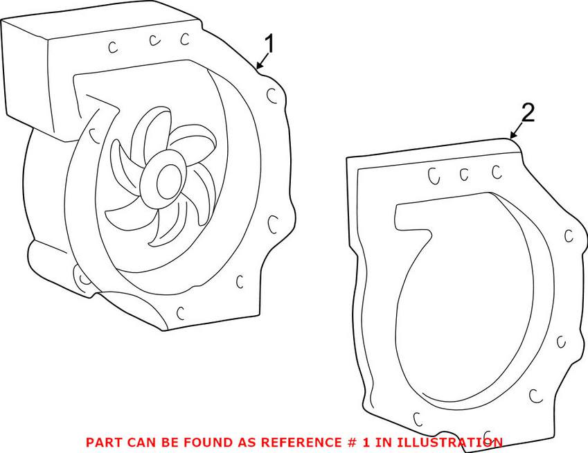 Volvo Engine Water Pump 30751700