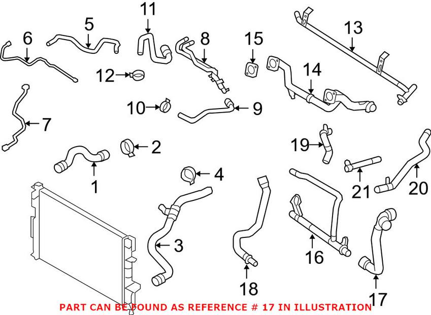 Volvo Engine Coolant Hose 30774513