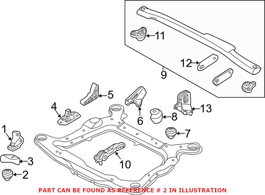 Volvo Engine Mount - Front/Rear 30778953