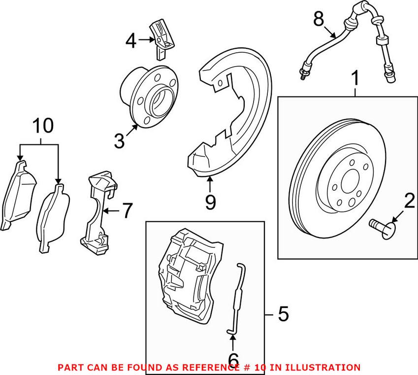 Volvo Disc Brake Pad Set - Front (300mm) 30793540