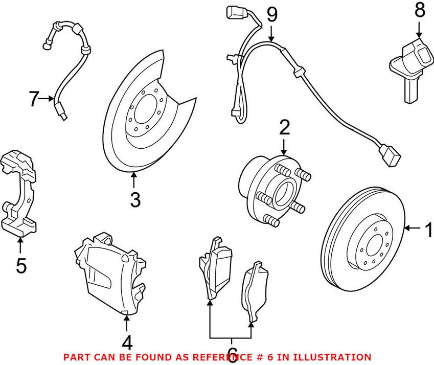 Volvo Disc Brake Pad Set - Front 30793618