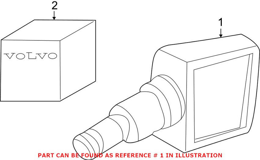 Volvo Tire Pressure Monitor Sensor (315MHZ) 31200923