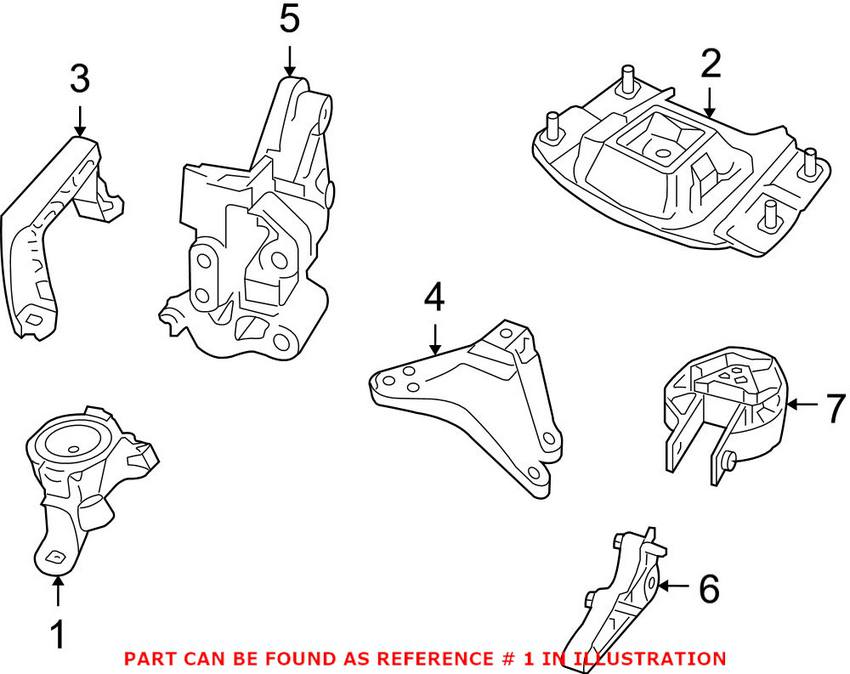 Volvo Engine Mount - Passenger Side Forward 31262676