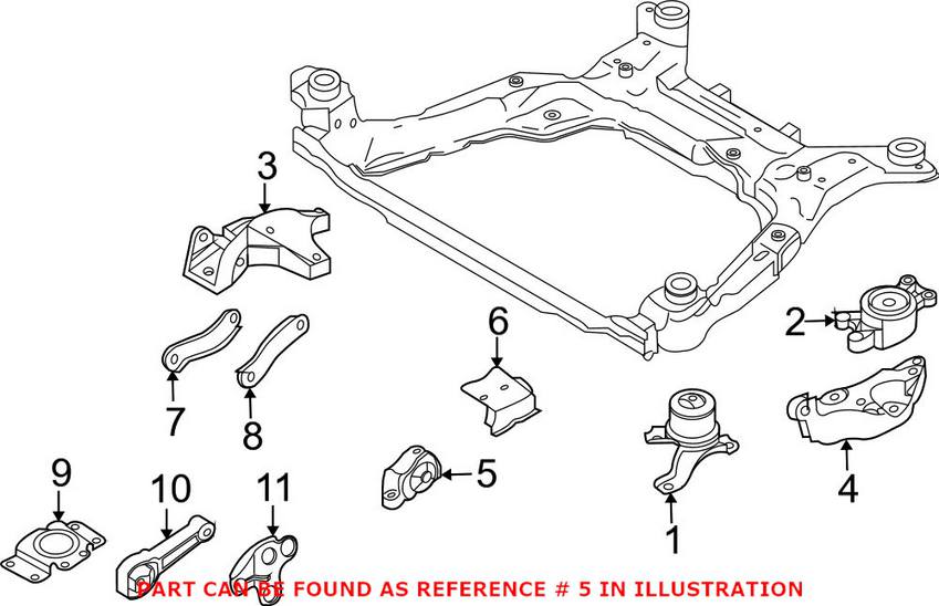 Volvo Engine Mount - Passenger Side Rear 31277314