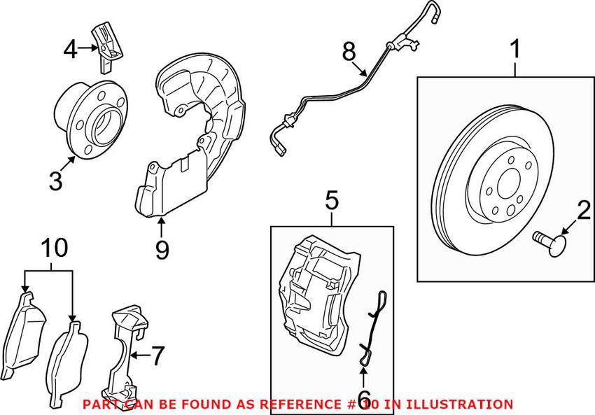 Volvo Disc Brake Pad Set - Front (328mm) 31277334