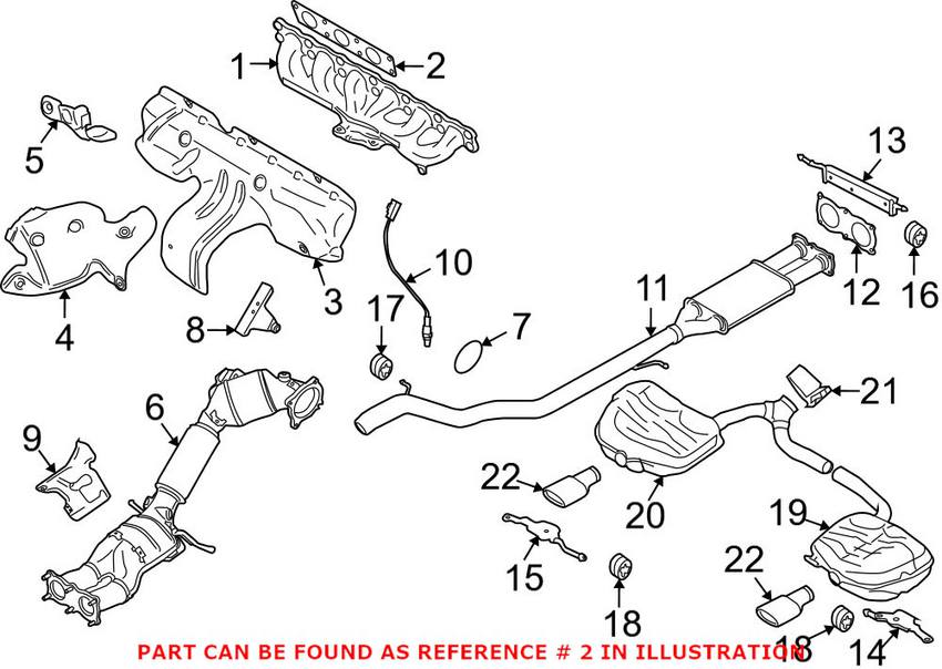 Volvo Exhaust Manifold Gasket 31293288