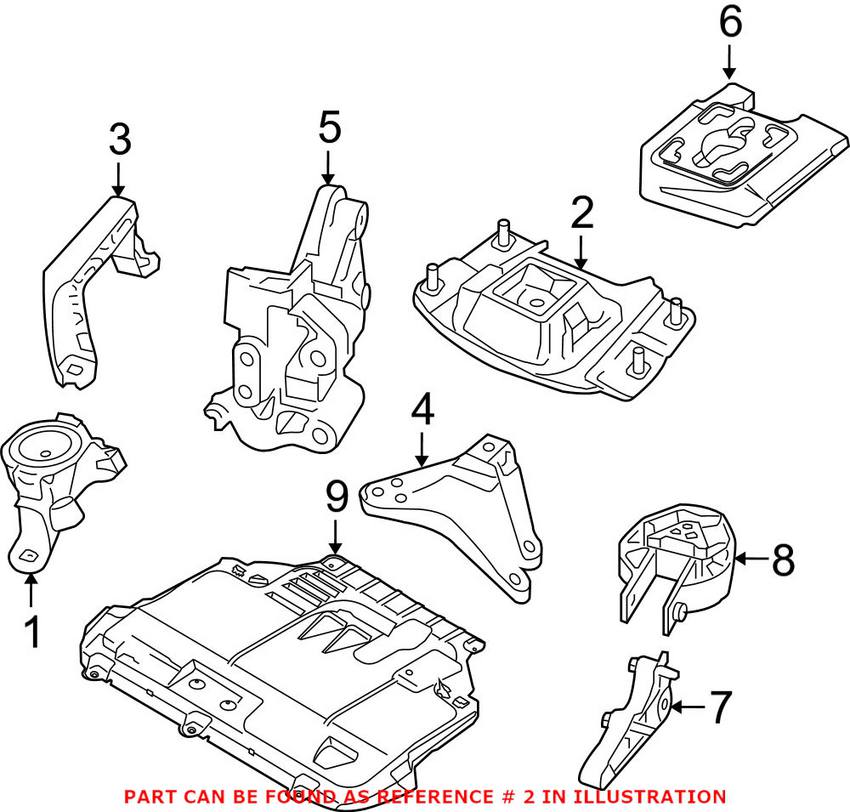 Volvo Engine Mount - Driver Side 31316498