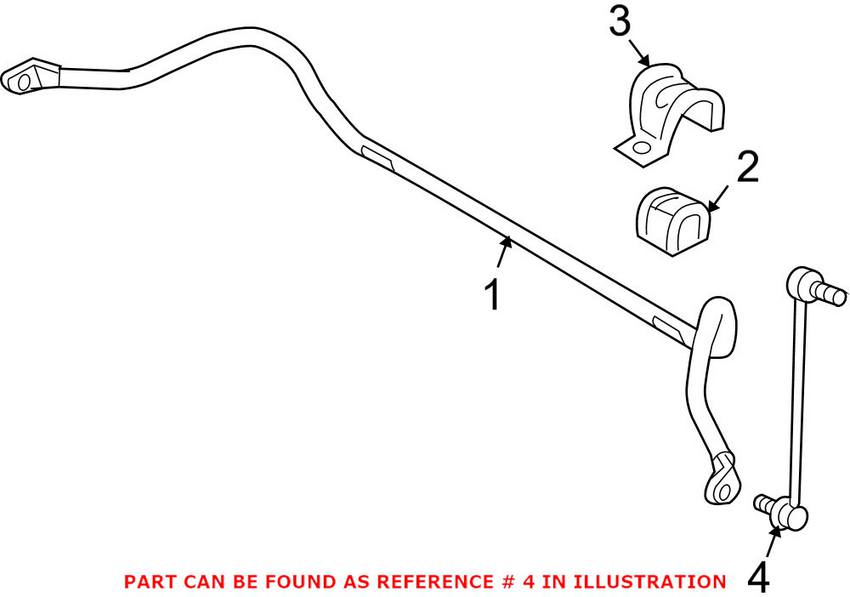 Volvo Sway Bar End Link - Front 31340273