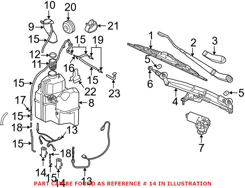 Volvo Windshield Washer Pump 31349228