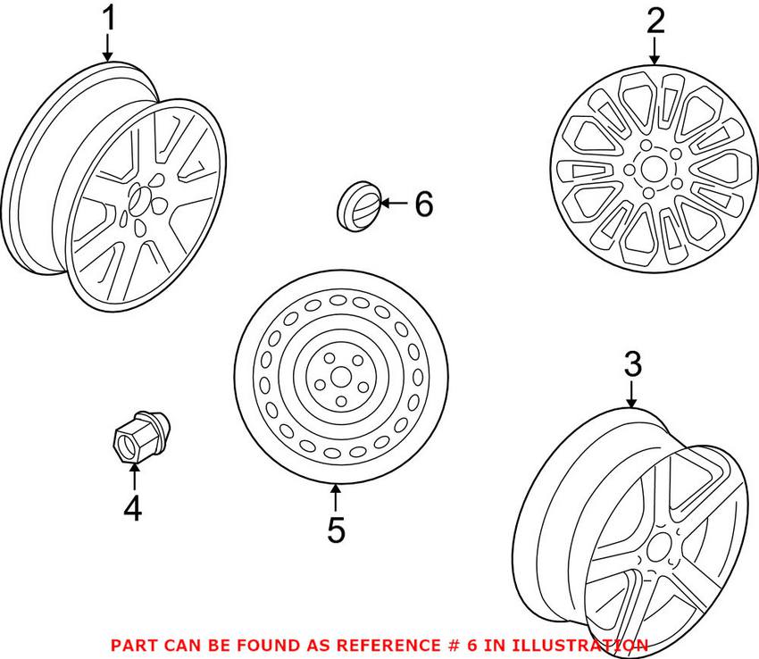 Volvo Wheel Center Cap 31400452