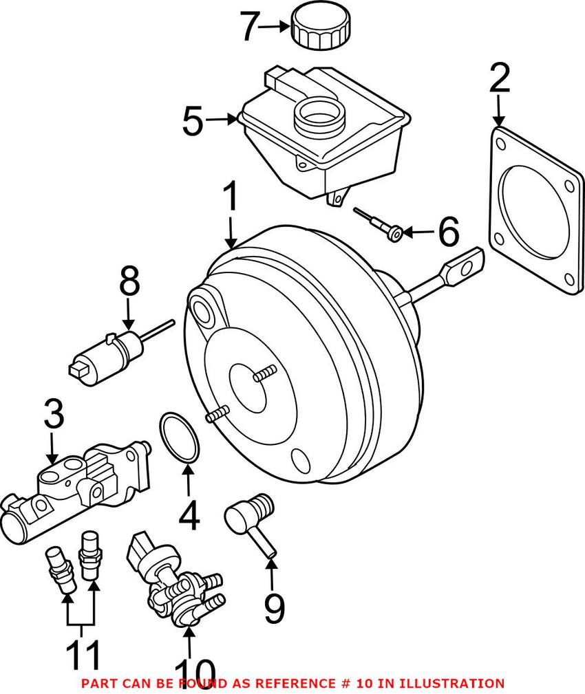 Volvo Brake Booster Vacuum Switch 31400608