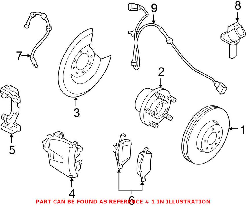 Volvo Disc Brake Rotor - Front (320mm)