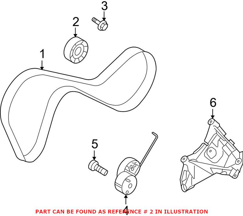 Volvo Serpentine Belt Idler Pulley 31401193