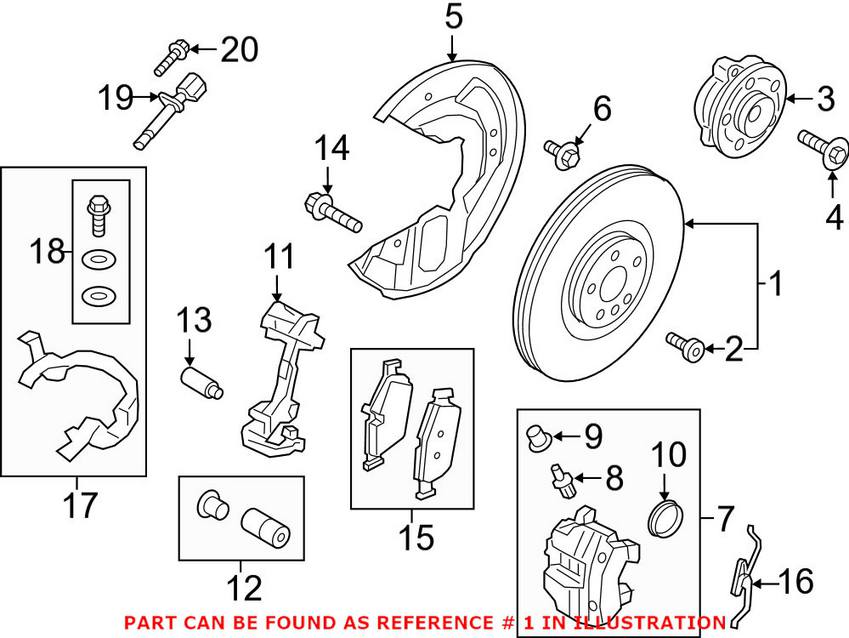 Volvo Disc Brake Rotor - Front (345mm)