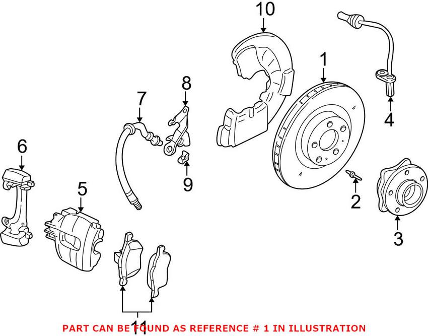 Volvo Disc Brake Rotor - Front (286mm)