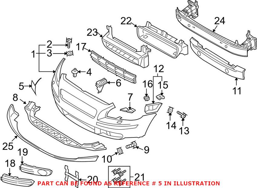 Volvo Headlight Washer Cover - Driver Side (Un-painted) 39991798