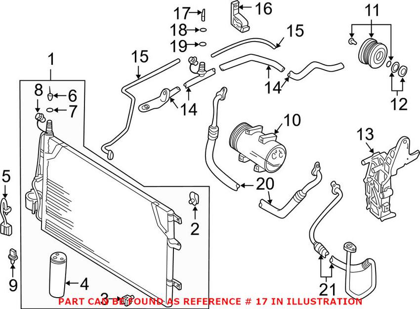 Volvo A/C Schrader Valve Core (R134A) 6849305