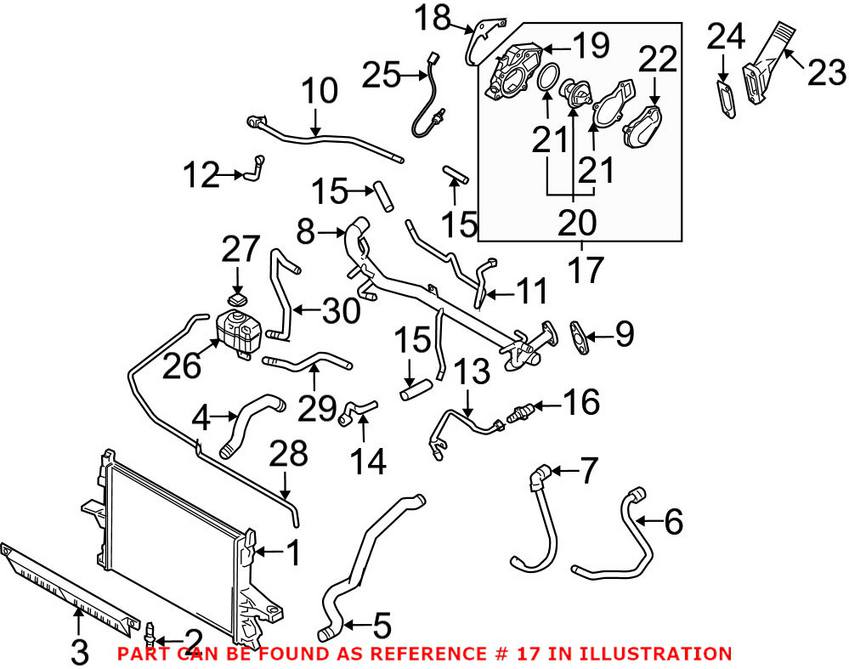 Volvo Engine Coolant Thermostat (90C) 8636779