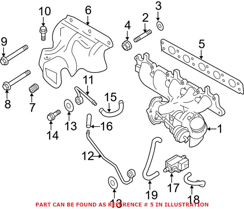 Volvo Exhaust Manifold Gasket 8699467