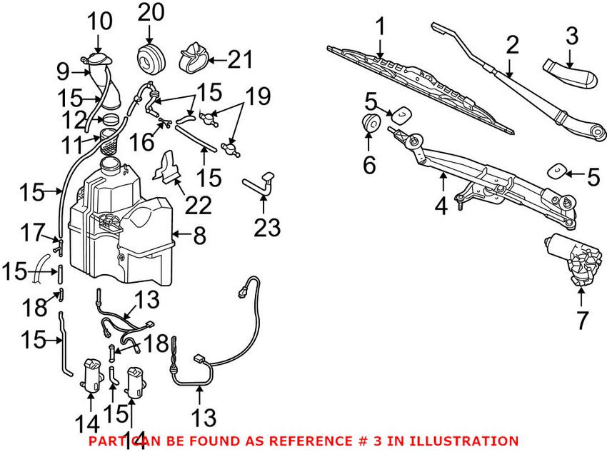 Volvo Windshield Wiper Arm Cover - Driver Side 9484616