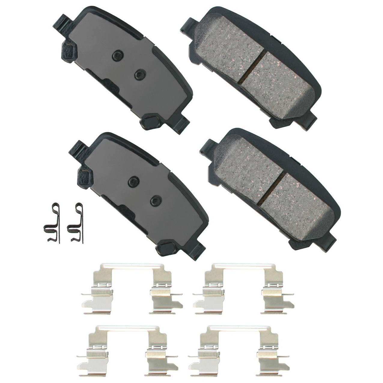 Disc Brake Pad Set – Rear (Ceramic) (With Hardware) (ProACT Ultra