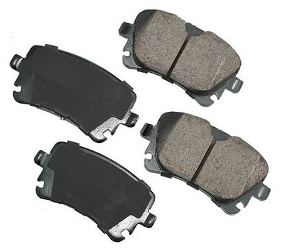 Audi Disc Brake Pad Set - Rear 8K0698451G - Akebono Euro Ultra-Premium EUR1018