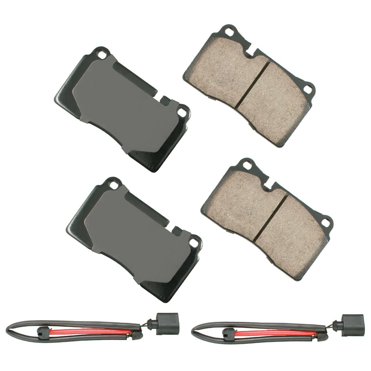 VW Disc Brake Pad Set - Front (Ceramic) (EURO) 7P6698151F - Akebono Euro Ultra-Premium EUR1129