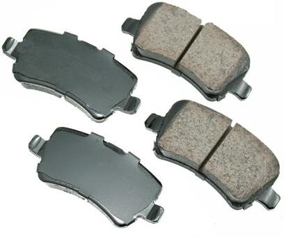 Land Rover Volvo Disc Brake Pad Set - Rear 31317483 - Akebono Euro Ultra-Premium EUR1307