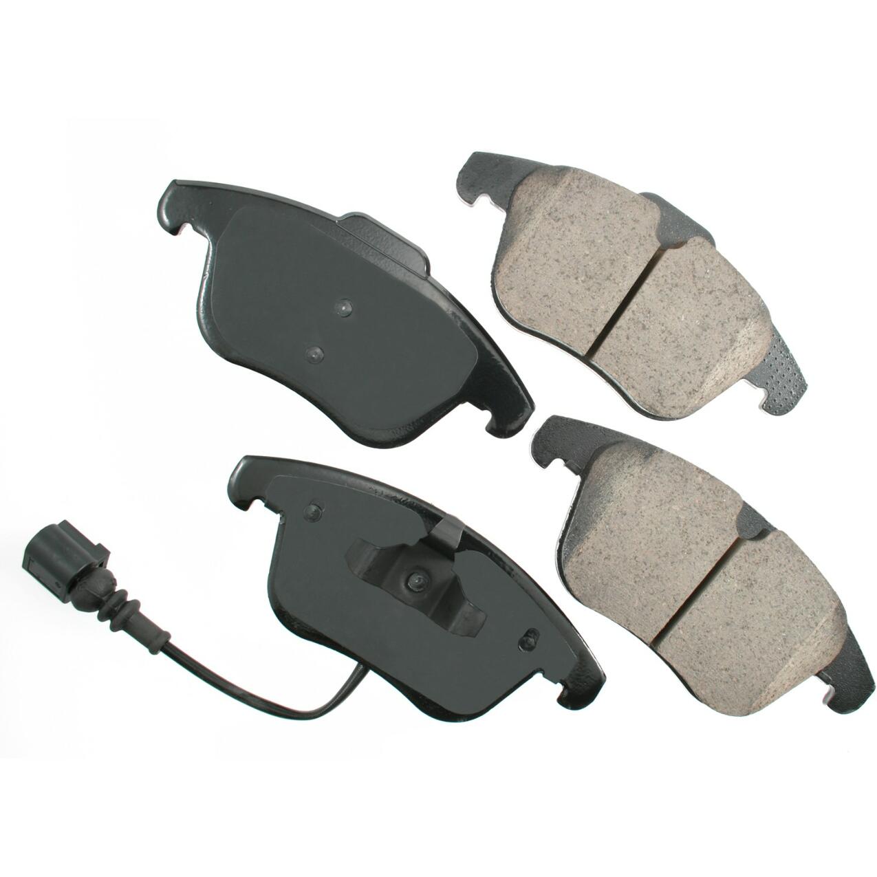 Audi VW Disc Brake Pad Set - Front (Ceramic) (EURO) 5N0698151C - Akebono Euro Ultra-Premium EUR1375