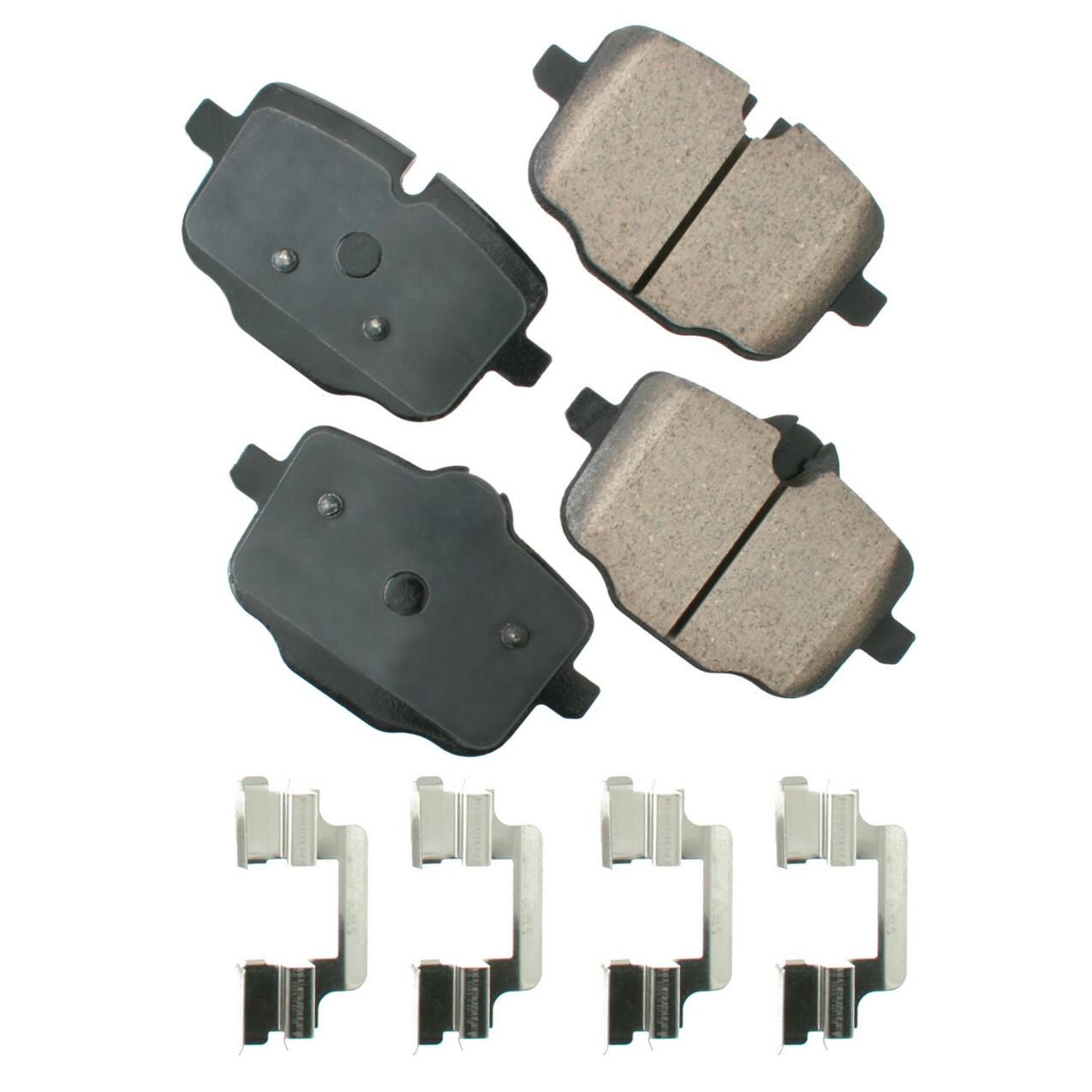 BMW Disc Brake Pad Set - Rear (Ceramic) (EURO) 34216857805 - Akebono Euro Ultra-Premium EUR1469