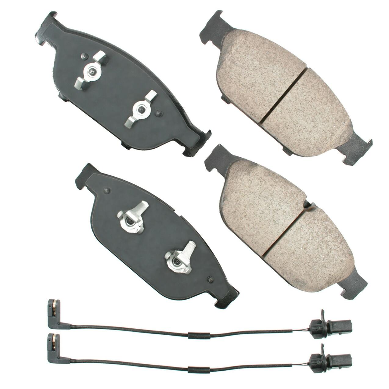 Audi Disc Brake Pad Set - Front (Ceramic) (EURO) 8R0698151R - Akebono Euro Ultra-Premium EUR1549