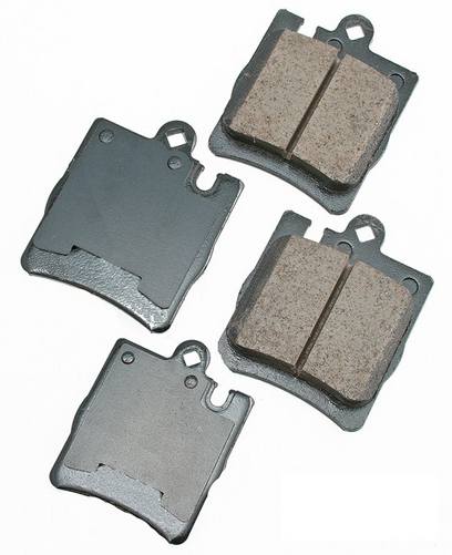 Mercedes Disc Brake Pad Set - Rear (Ceramic) (EURO) 003420282041 - Akebono Euro Ultra-Premium EUR873