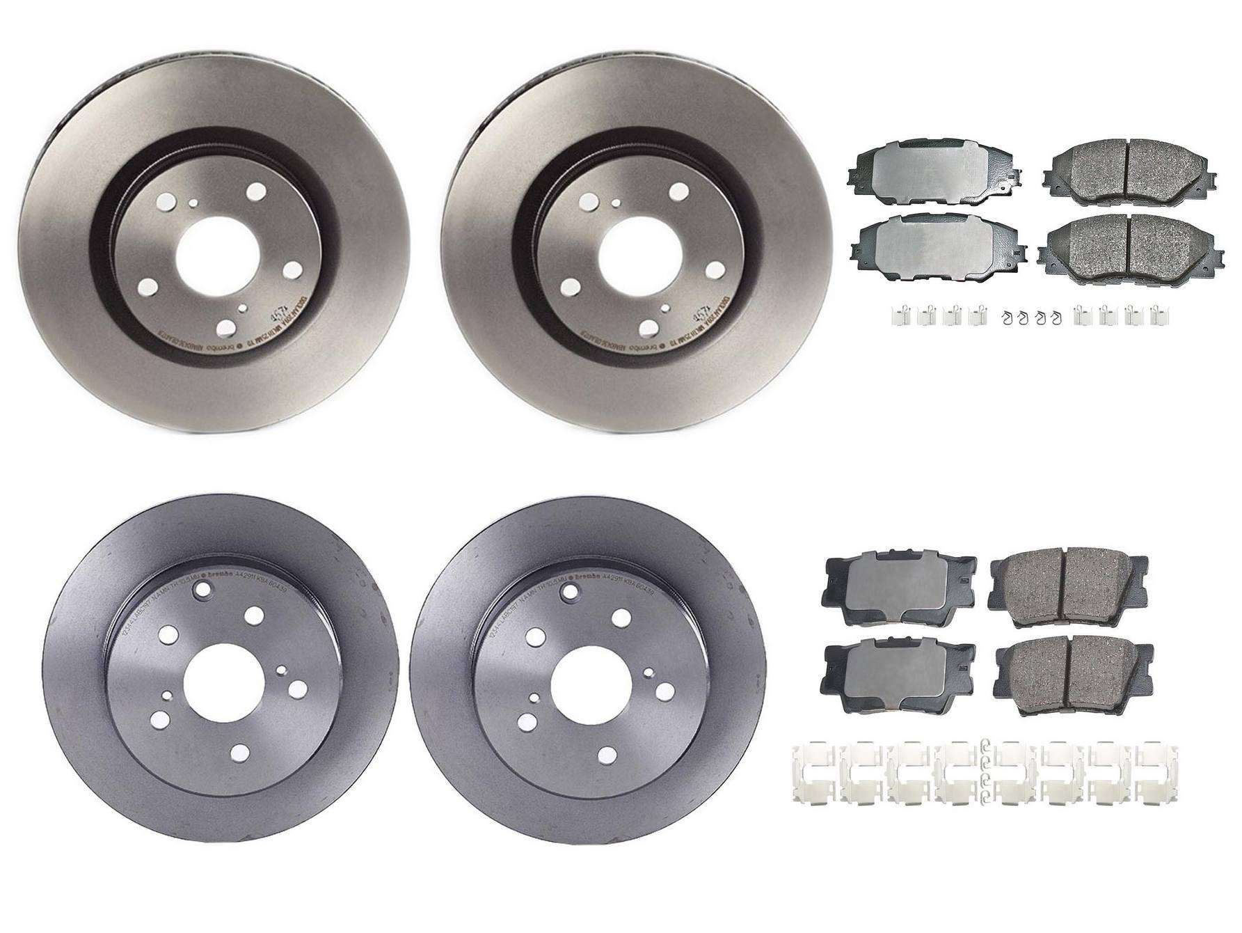 Disc Brake Pad and Rotor Kit – Front and Rear Akebono ProACT NP