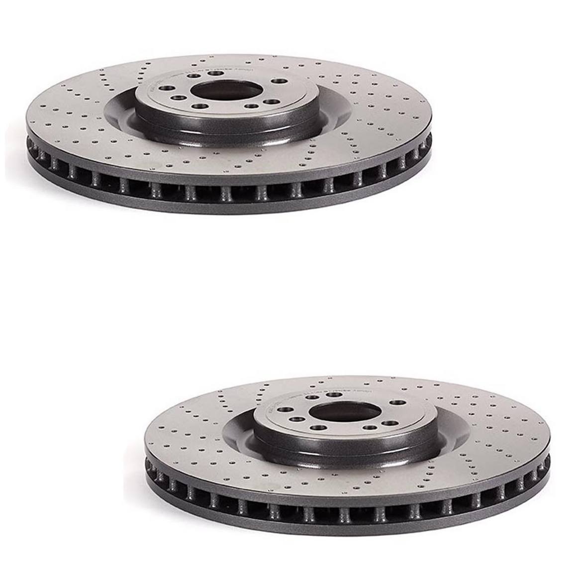 Mercedes Disc Brake Pad and Rotor Kit - Front (375mm) (Ceramic) (EURO) 1664210912 - Akebono Euro Ultra-Premium 4115226KIT