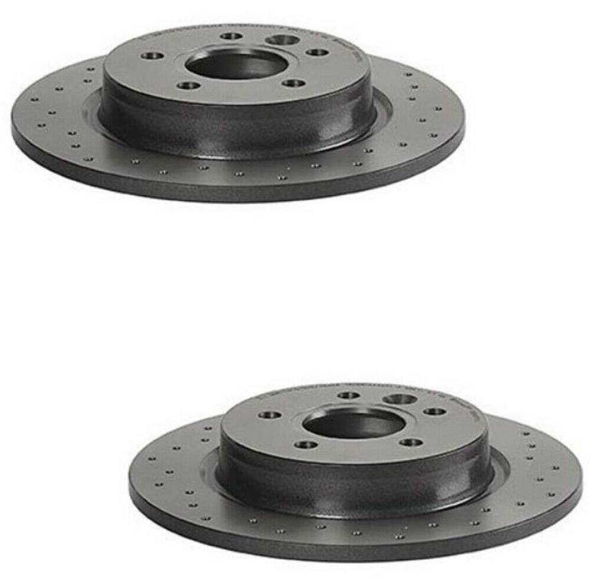 Volvo Disc Brake Pad and Rotor Kit - Rear (280mm) (Xtra) (Ceramic) (EURO) 31499632 - Akebono Euro Ultra-Premium 4122327KIT