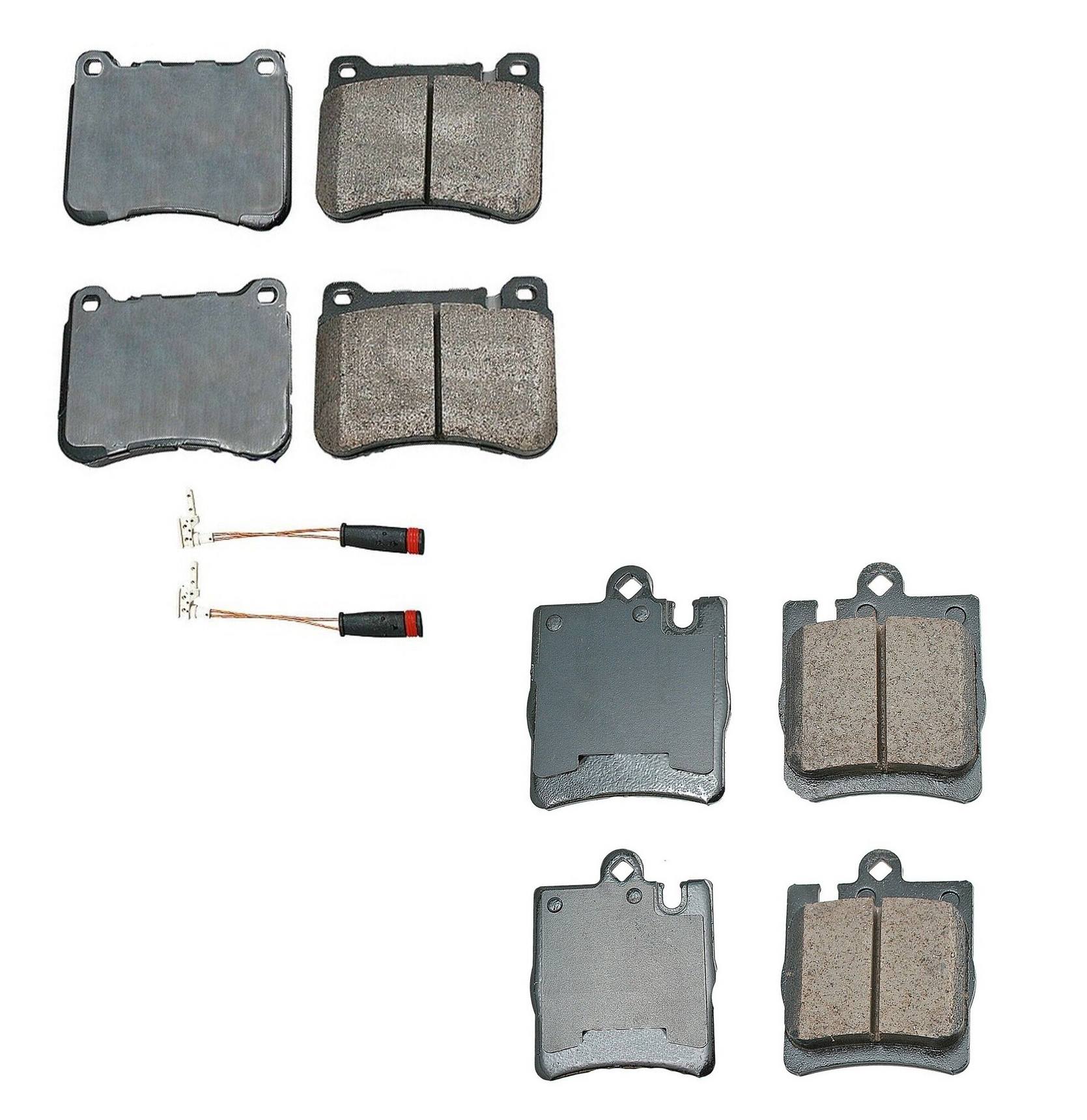 Mercedes Benz Disc Brake Pad Kit Front And Rear Ceramic Euro 0044205120 Akebono Euro 