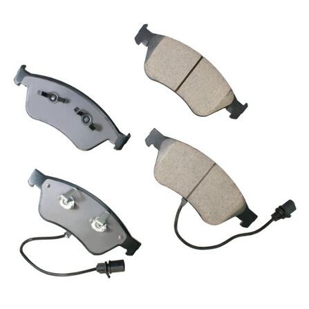 Audi VW Disc Brake Pad Set - Front (w/ Wear Sensor) 4E0698151K - Akebono Euro Ultra-Premium EUR1024