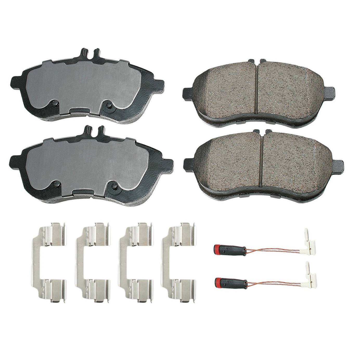 Mercedes Disc Brake Pad Set - Front (Ceramic) (EURO) 0074205720 - Akebono Euro Ultra-Premium EUR1340A