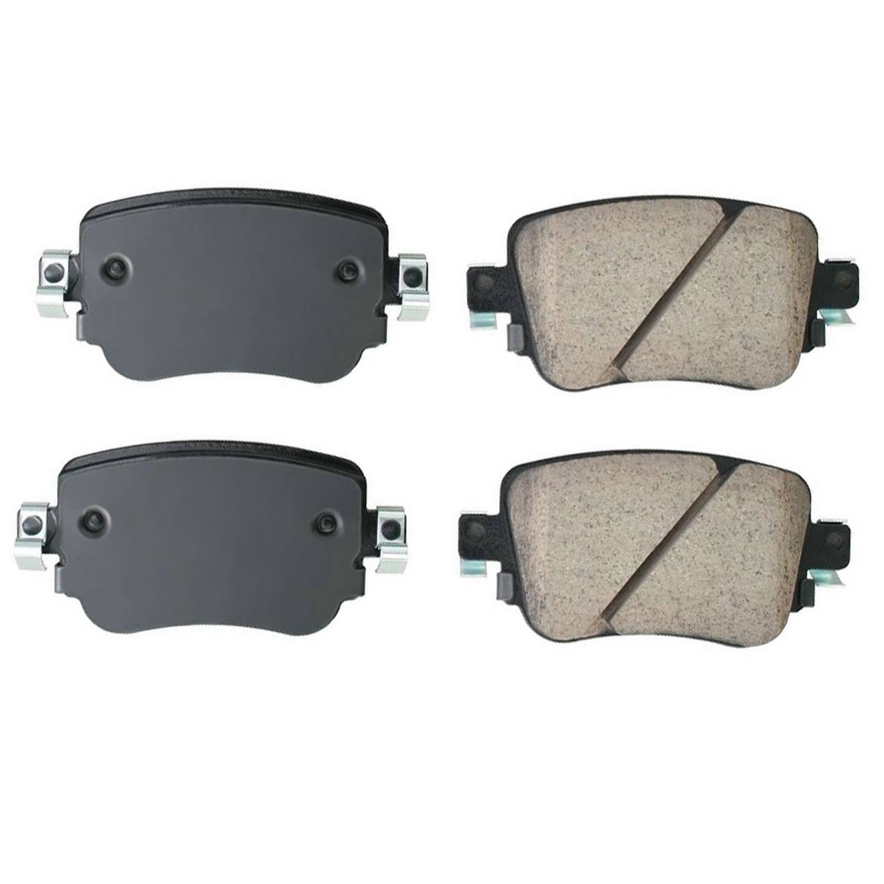 VW Disc Brake Pad Set - Rear 7N0698451A - Akebono Euro Ultra-Premium EUR1779