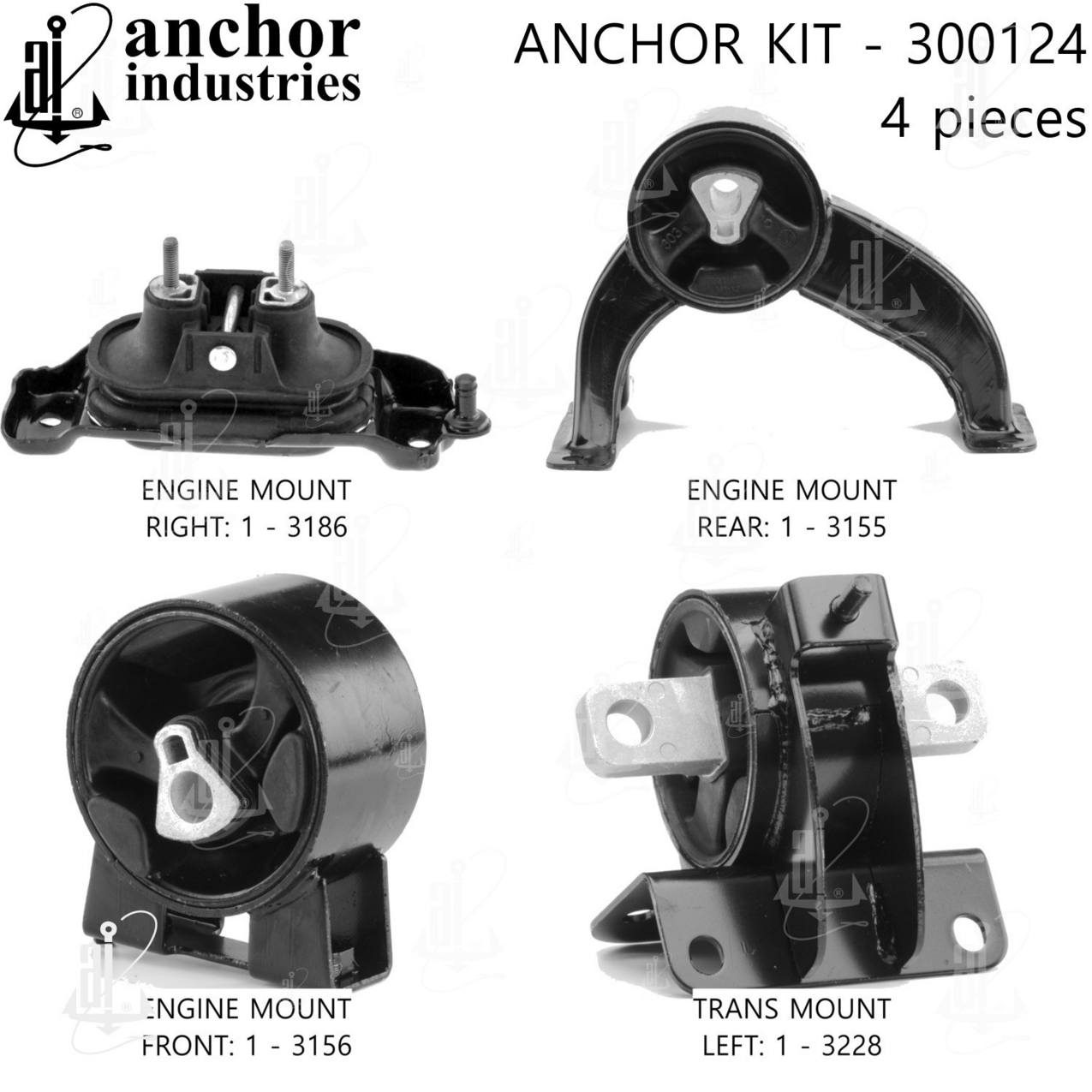 VW Engine Mount Kit 300124 Anchor Anchor 300124