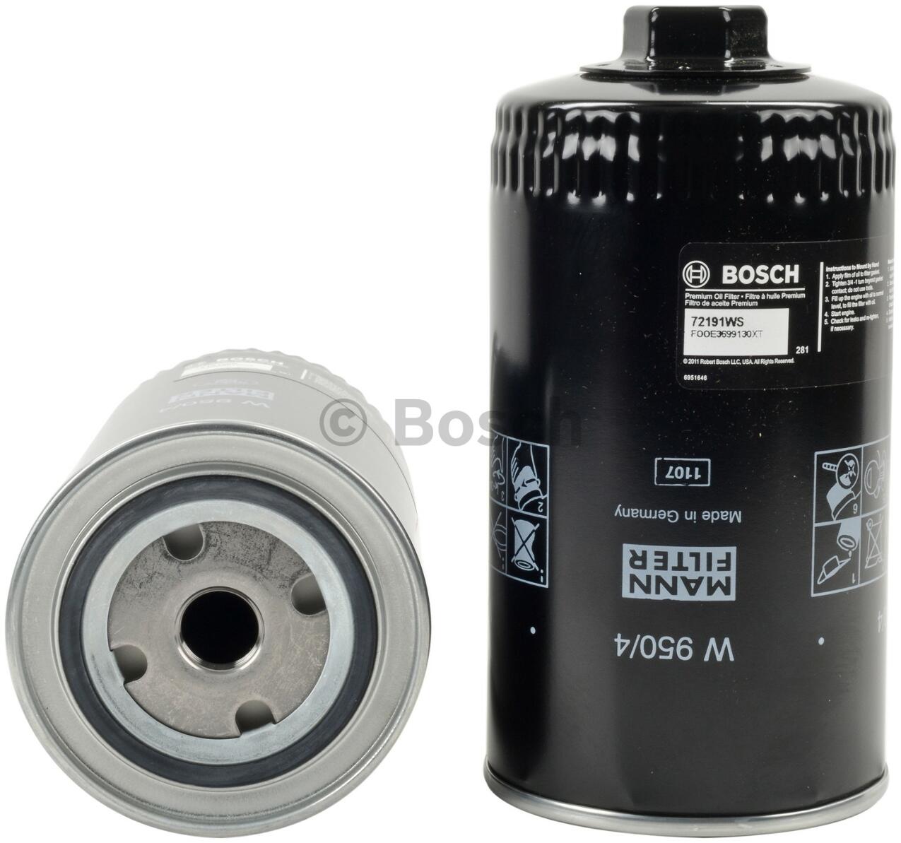 VW Volvo Engine Oil Filter 074115561 - Bosch 72191WS