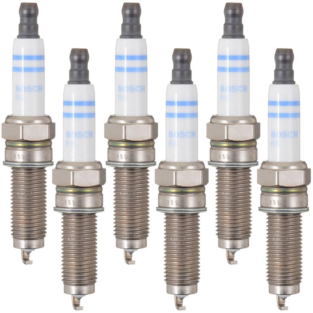 VW Spark Plug Set (6 Pieces) (IridiumPlatinum) (Gap 0.039) Bosch 4179582KIT Bosch 4179582KIT