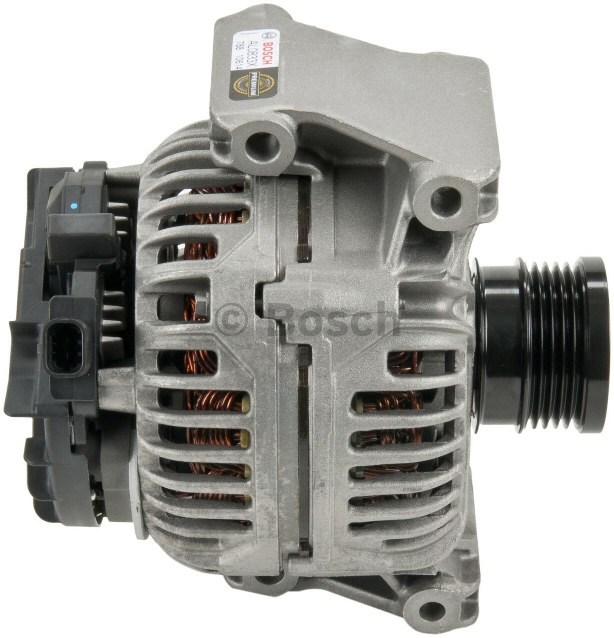 SAAB Alternator (120A) (Rebuilt) 12757363 - Bosch AL0833X