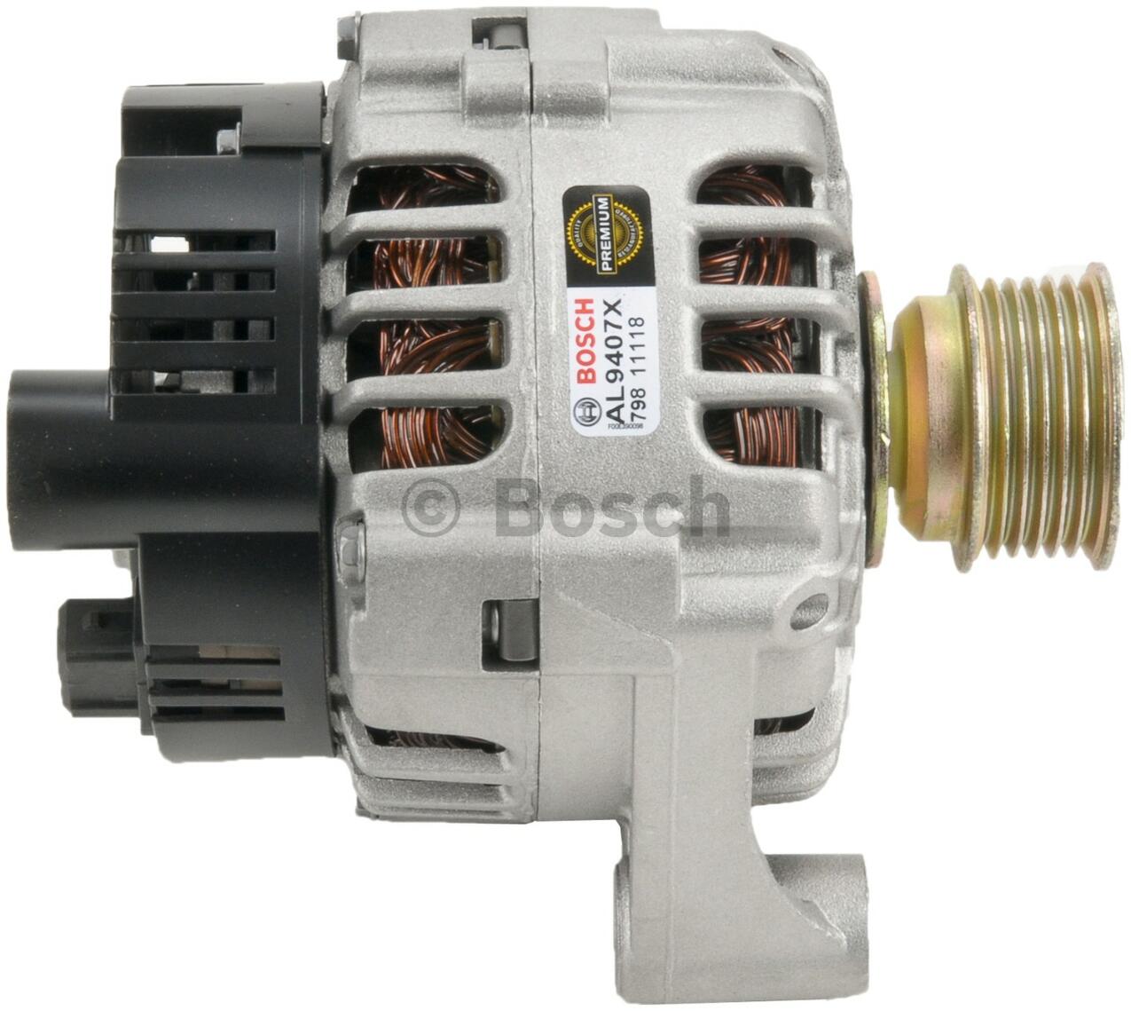 BMW Alternator (120A) (Rebuilt) 12317831436 - Bosch AL9407X