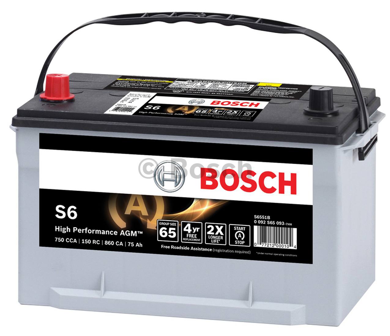 Mercedes Auxiliary Battery (SBC) 2115410001 - Bosch S6590B