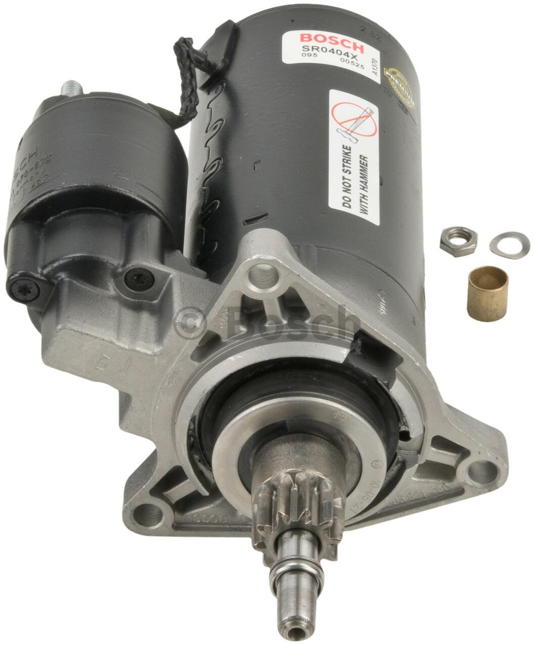 VW Starter Motor (Rebuilt) 02B911023CX - Bosch SR0404X