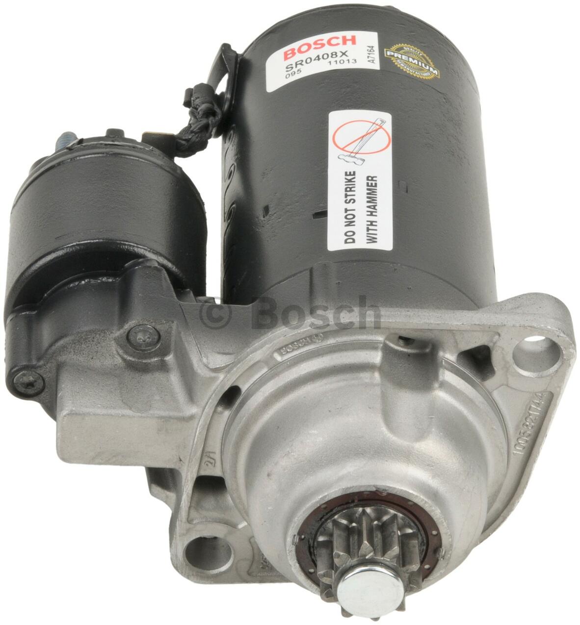 VW Starter Motor (Rebuilt) 02A911024DX - Bosch SR0408X