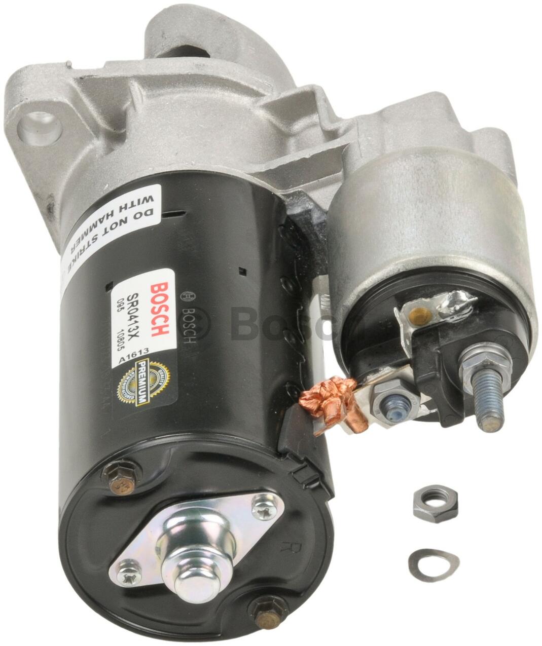 Audi Starter Motor (Rebuilt) 078911023X - Bosch SR0413X